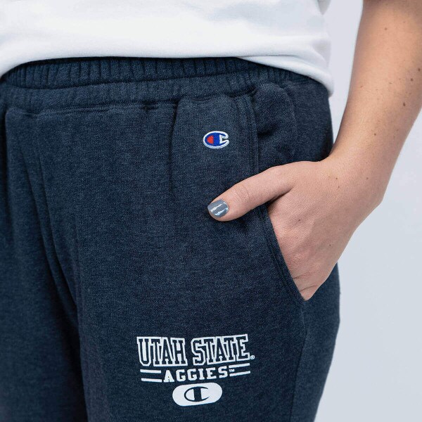 champion jogger sweatpants utah state navy